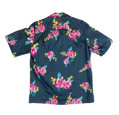 VTG ROYAL CREATIONS HAWAIIAN MADE ALOHA SHIRT COTTON TIKI ROCKABILLY M 40”