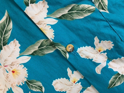 VTG JADE FASHIONS HAWAIIAN MADE ALOHA SHIRT COTTON TIKI ROCKABILLY XL 44”