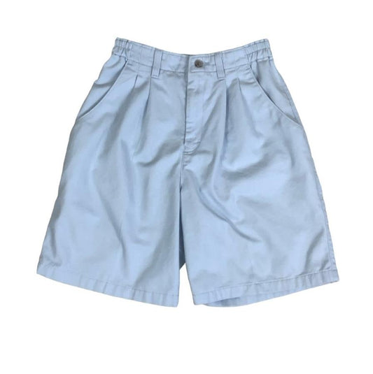 VTG 90s 'LEE CASUALS' BLUE WRINKLE FREE DENIM HIGH-WAIST BOYFRIEND SHORTS XS 4 6