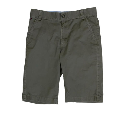 VTG 90s 'TOMMY HILFIGER' KHAKI GREEN MIDI CHINO SUMMER HIKING BEACH SHORTS S 8