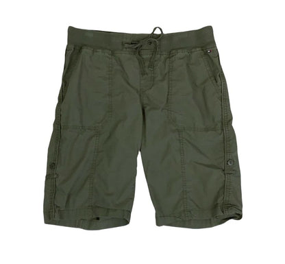 VTG 90s 'TOMMY HILFIGER' KHAKI GREEN CARGO HIKING BEACH SUMMER HOLIDAY SHORTS M