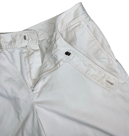 VTG 90s 'LAUREN RALPH LAUREN' WHITE HIGH-WAIST CASUAL CHINO SUMMER SHORTS S 10