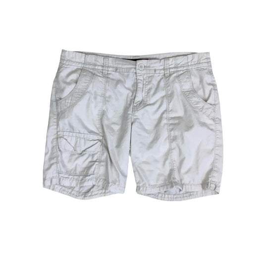 VTG 90s y2k 'CALVIN KLEIN JEANS' OFF-WHITE CARGO HOT PANTS SHORT SHORTS M 12