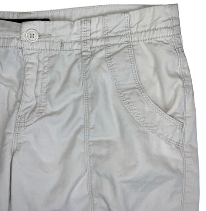 VTG 90s y2k 'CALVIN KLEIN JEANS' OFF-WHITE CARGO HOT PANTS SHORT SHORTS M 12