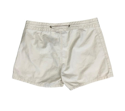 VTG 90s y2k 'DKNY JEANS' OFF-WHITE BEIGE HOT PANTS CARGO BEACH SHORT SHORTS S 10