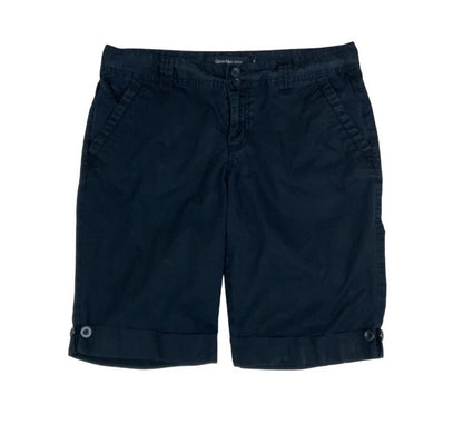 VTG 90s 'CALVIN KLEIN JEANS' BLACK CARGO MIDI LOW RISE HOLIDAY BEACH SHORTS M 12