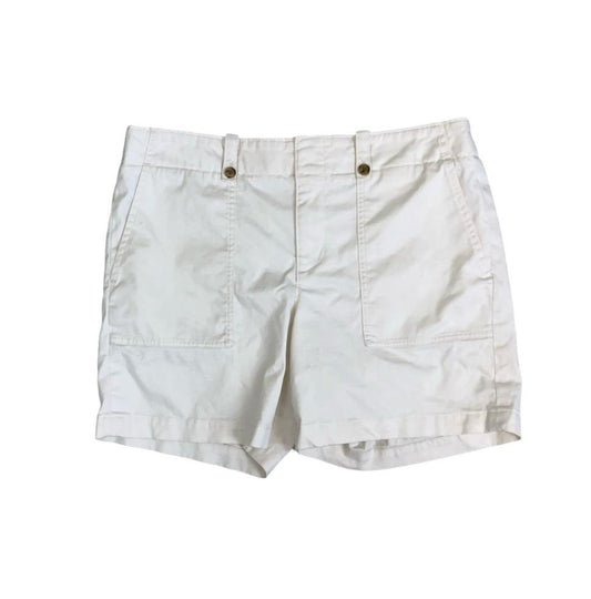 VTG 90s y2k ' TOMMY HILFIGER' WHITE LOW-RISE SUMMER CARGO BEACH SHORTS M 12 14