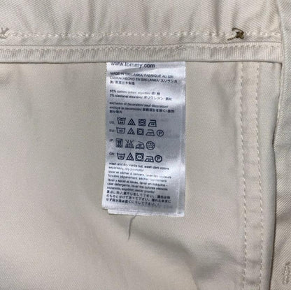 VTG 90s y2k ' TOMMY HILFIGER' WHITE LOW-RISE SUMMER CARGO BEACH SHORTS M 12 14
