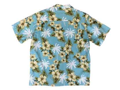 VTG ALI’S FASHIONS HAWAIIAN MADE ALOHA SHIRT COTTON TIKI ROCKABILLY LARGE