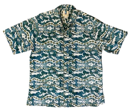 VTG KAHALA HAWAIIAN MADE ALOHA SHIRT COTTON TIKI ROCKABILLY HAWAII LARGE