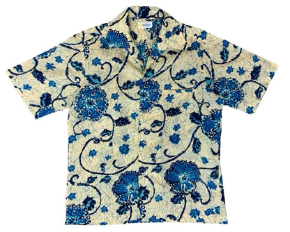 VTG 70s ANDRADE HONOLULU HAWAIIAN MADE ALOHA SHIRT POLY TIKI ROCKABILLY LARGE