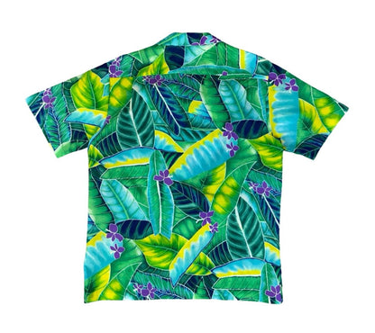 VTG HILO HATTIIE HAWAIIAN MADE ALOHA SHIRT COTTON TIKI ROCKABILLY HAWAII MEDIUM
