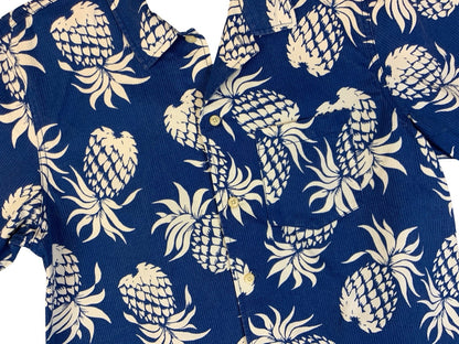 VTG EDWIN FELDMAN JAPAN MADE HAWAIIAN ALOHA SHIRT COTTON TIKI ROCKABILLY SMALL