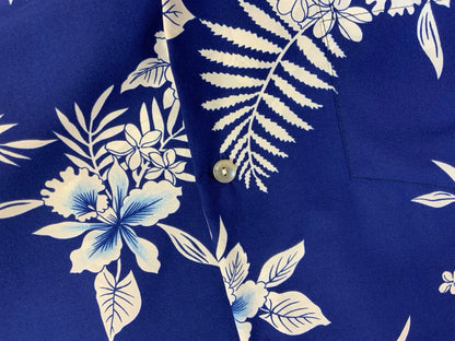 VTG ISLAND FASHIONS HAWAIIAN MADE ALOHA SHIRT POLYESTER TIKI ROCKABILLY LARGE