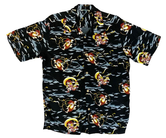 VTG ORIGINALS HAWAIIAN SURF ALOHA SHIRT COTTON TIKI ROCKABILLY HAWAII MEDIUM