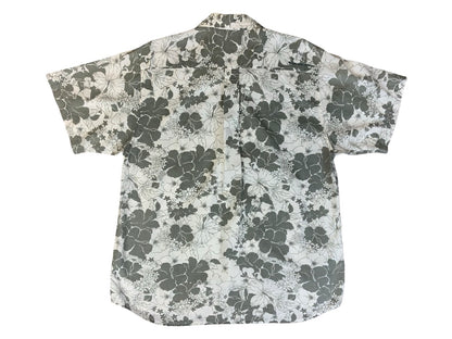 90S Y2K T&C SURF HAWAII HAWAIIAN MADE ALOHA SHIRT COTTON TIKI ROCKABILLY LARGE