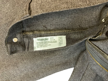 VTG 70s USA MADE WRANGLER POLYESTER BOOTCUT SLACKS TROUSERS BROWN W32 L30