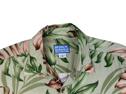VTG RAYON MAHINA LANI HAWAIIAN ALOHA SHIRT TIKI ROCKABILLY SMALL