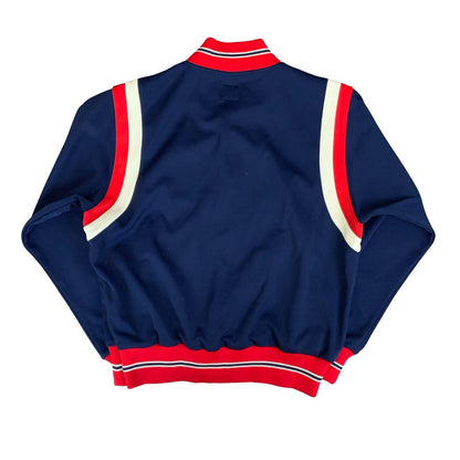 VTG 90s CONVERSE CHUCK TAYLOR BLUE RED WHITE RETRO SNAP BUTTON BOMBER JACKET XL