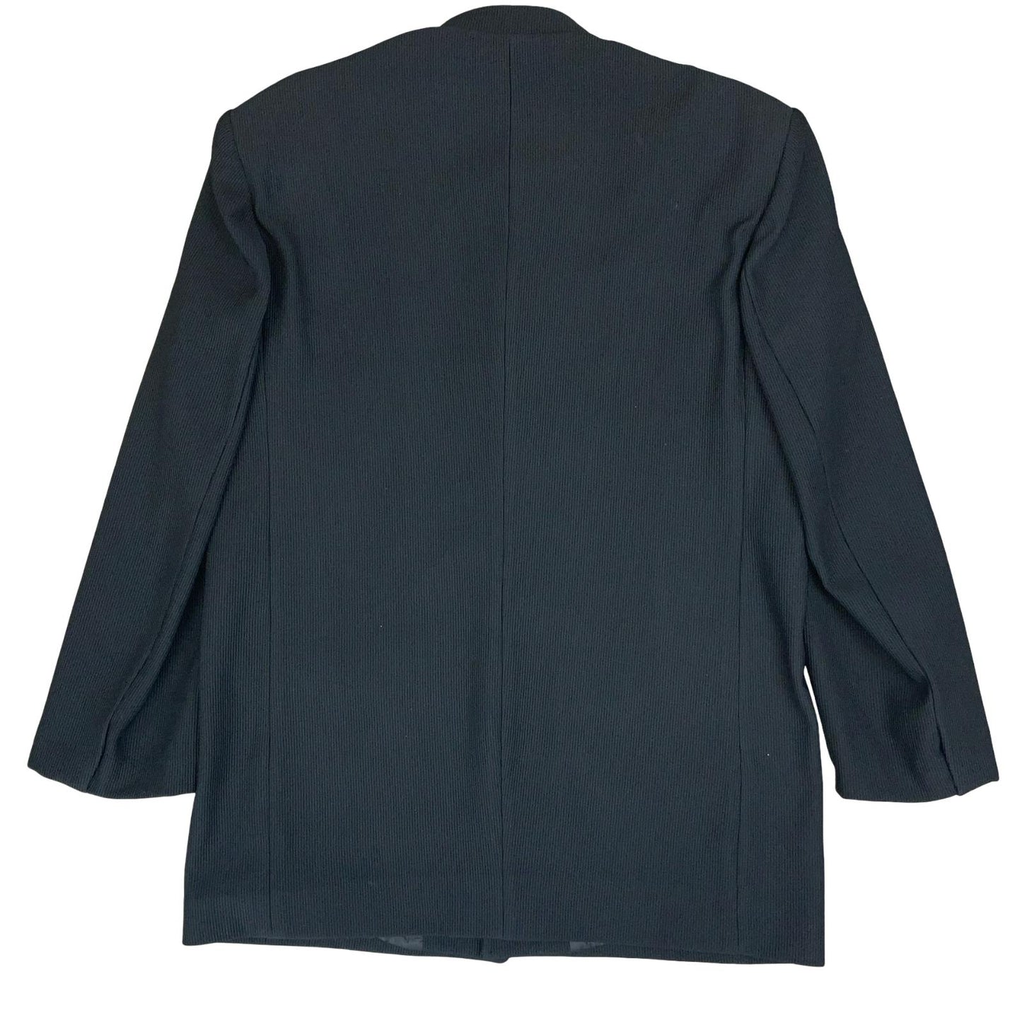 VTG 'VERSACE SPORT' BLACK RARE EMBROIDERED STAND-UP COLLAR CASUAL BLAZER LARGE