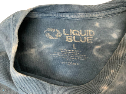 VTG LIQUID BLUE PINK FLOYD PULSE EXPLOSION TIE DYE BAND T SHIRT PROG ROCK M