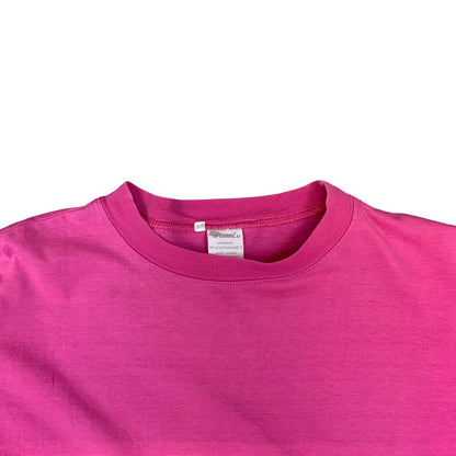 VTG 90S HIVA OA FRENCH POLYNESIA SURFING PINK GRAPHIC POCKET TEE EXTRA LARGE XL