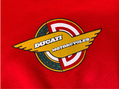 VTG 90s GENUINE LICENCED ITALIAN DUCATI MOTORCYCLES REVERSE SWEATSHIRT XL
