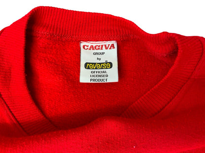 VTG 90s GENUINE LICENCED ITALIAN DUCATI MOTORCYCLES REVERSE SWEATSHIRT XL