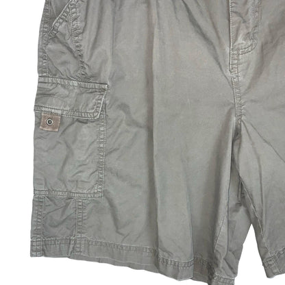 90s 'COLUMBIA' SPORTSWEAR KHAKI GREEN GREY CARGO COMBAT STREETWEAR SHORTS 33W