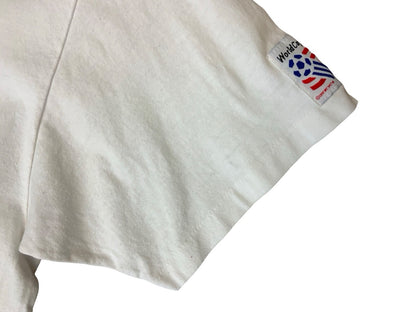 VTG 90s USA SOCCER WORLD CUP 94 FOOTBALL HANES HEAVY SINGLE STITCH T SHIRT M
