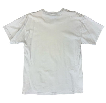 2010 AC DC GILDAN LICENCED LET THERE BE ROCK LIGHT GREY BAND GIG T SHIRT  M