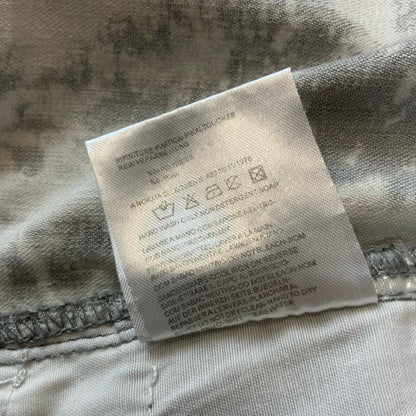 90S Y2K 'DOLCE & GABANNA' CARGO GREY WHITE TIE-DYE GRUNGE MINI DENIM DRESS S 10