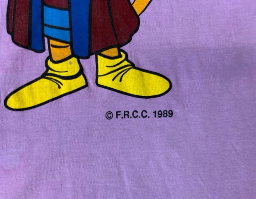 VTG 1989 ITALIAN SINGLE STITCH GATTO CRISTOFORO MASCOT EXPO GENOA T SHIRT XS