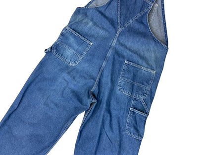 VTG CARHARTT DENIM DUNGAREES CARPENTER USA WORKWEAR ROCKABILLY HILLBILLY 38W 30L