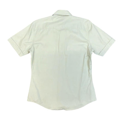 VTG LEVIS BLACK & GOLD TAB STA-PREST BEIGE SHORT SLEEVE COTTON SAFARI SHIRT