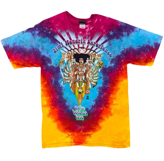 2006 GENUINE LIQUID BLUE JIMI HENDRIX EXPERIENCE TIE DYE T SHIRT AXIS BOLD LARGE