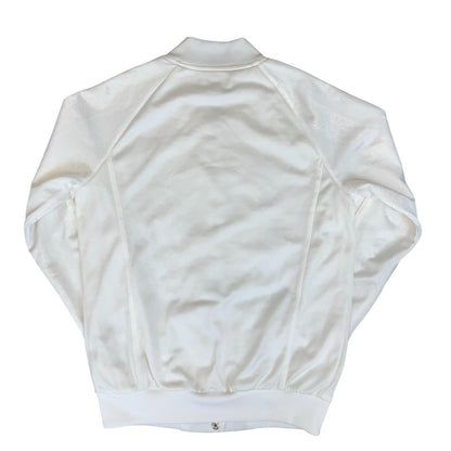 VTG 'ADIDAS' WHITE '1949' EMBOSSED SNAP BUTTON WOMENS BOMBER TRACK JACKET M 12