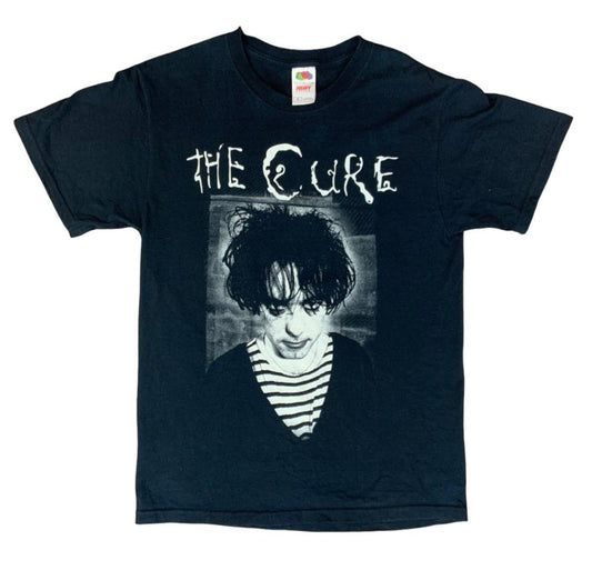 VTG LATE 90s THE CURE ROBERT SMITH FRUIT OF THE LOOM HEAVY T SHIRT RARE SMALL