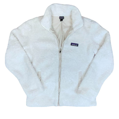 VTG 90s 'PATAGONIA' WHITE TEDDY FLEECE ZIP-UP FULLY LINED HIKING JACKET S 8/10