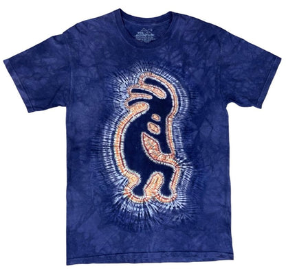 THE MOUNTAIN TIE DYE KOKO KOKOPELLI HOPI NATIVE AMERICAN INDIAN T SHIRT MEDIUM