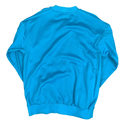 VTG SAMPLE 'ADIDAS' CELEBRATE ORIGINALITY BLUE KNIT TRAINING TRACK JACKET M/L