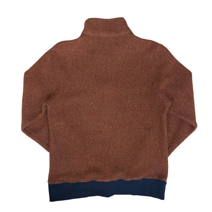 VTG 90s 'PATAGONIA' BROWN TEXTURED TEDDY PULL-OVER WOOL BLEND FLEECE XS