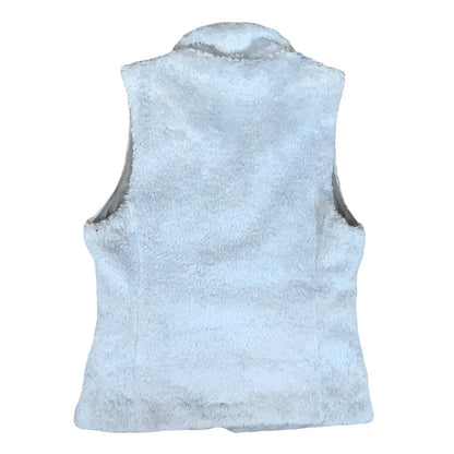 VTG 90s 'PATAGONIA' WHITE SLEEVELESS ZIP-UP TEDDY FLEECE GILET BODY WARMER S 8