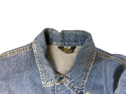 RARE VTG 1994 MIDTFYNS FESTIVAL DENMARK LEE RIDERS K503 DENIM CREW JACKET XL