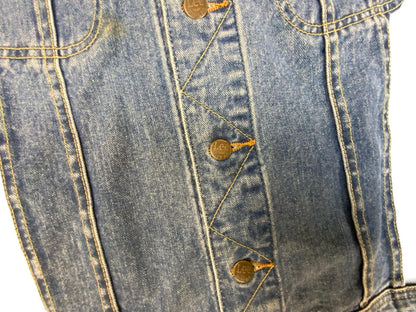 RARE VTG 1994 MIDTFYNS FESTIVAL DENMARK LEE RIDERS K503 DENIM CREW JACKET XL