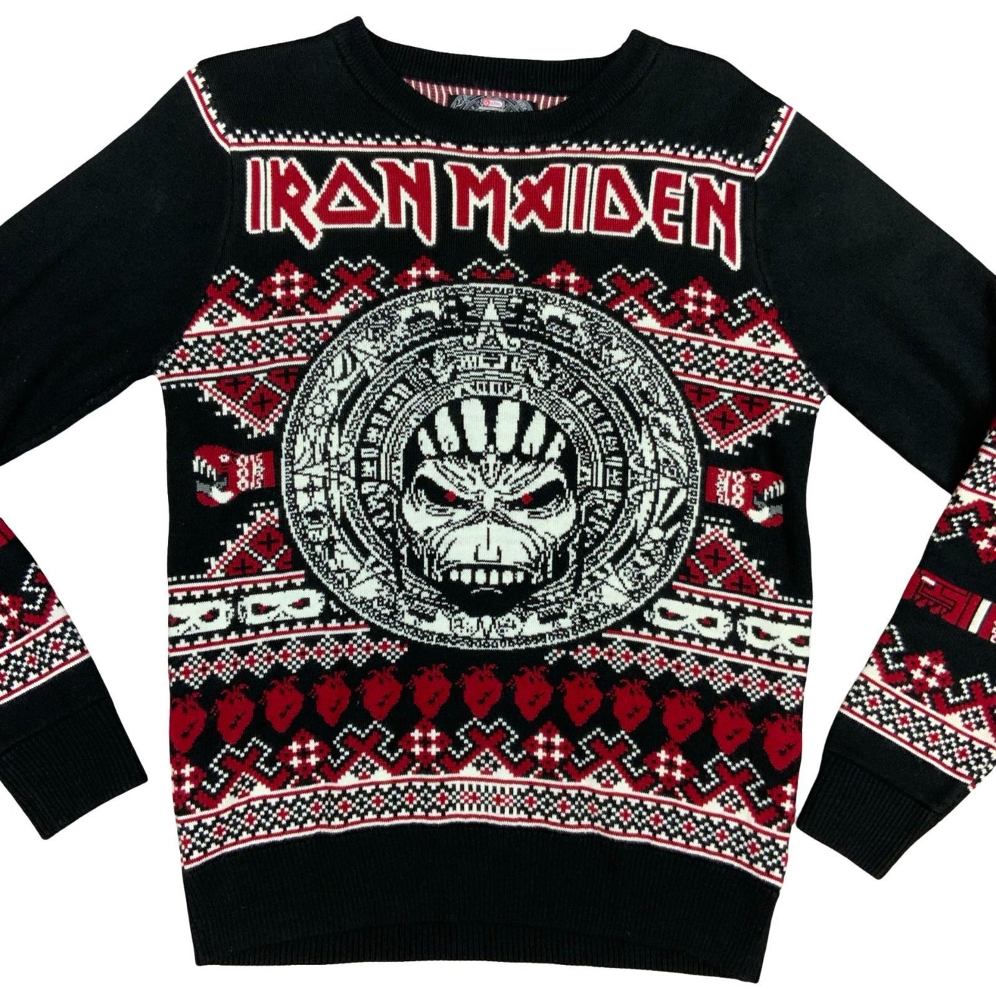 Iron Maiden EMP Knitted Holiday Sweater Christmas Jumper Heavy Metal Medium