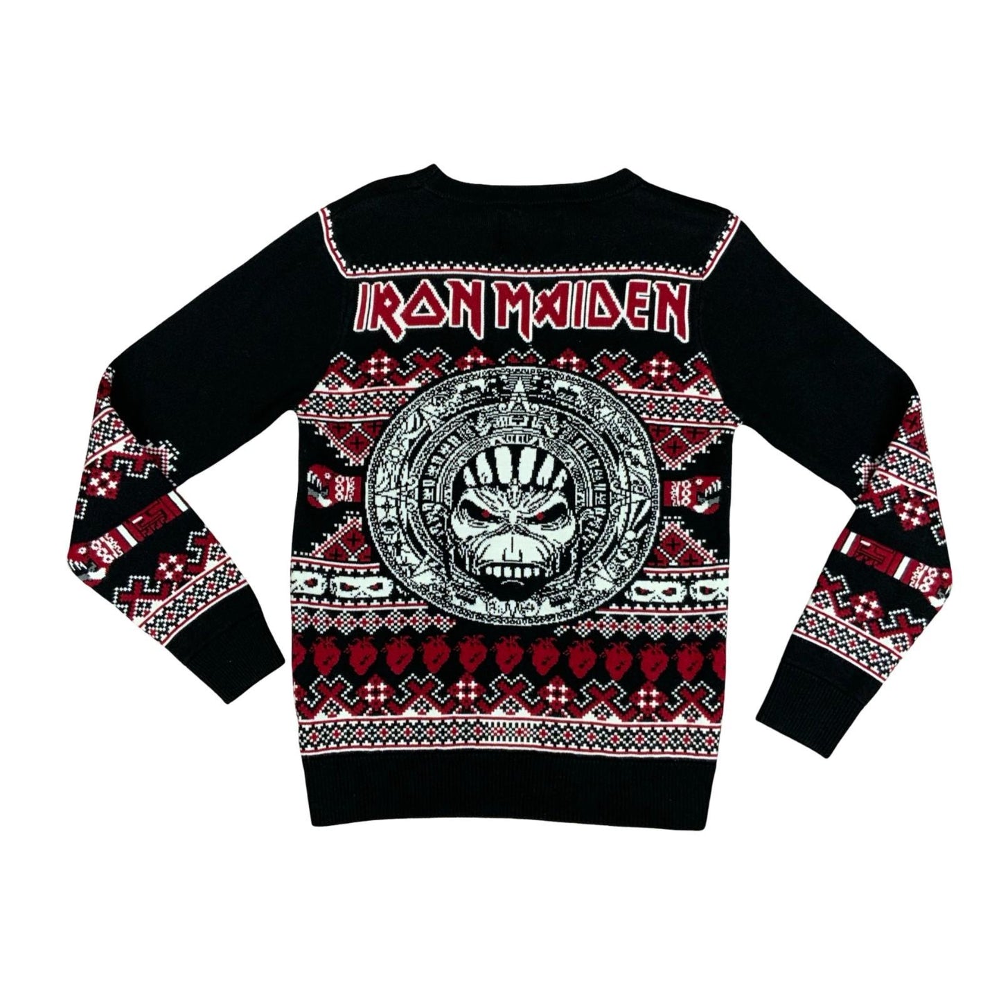 Iron Maiden EMP Knitted Holiday Sweater Christmas Jumper Heavy Metal Medium