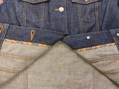 BURBERRYS BLUE LABEL TYPE 3 TRUCKER DENIM JACKET INDIGO BLUE XS