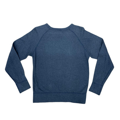 Keith Haring N.Y.C Printed Graphic Art Denim Blue Sweatshirt Spellout Logo Small