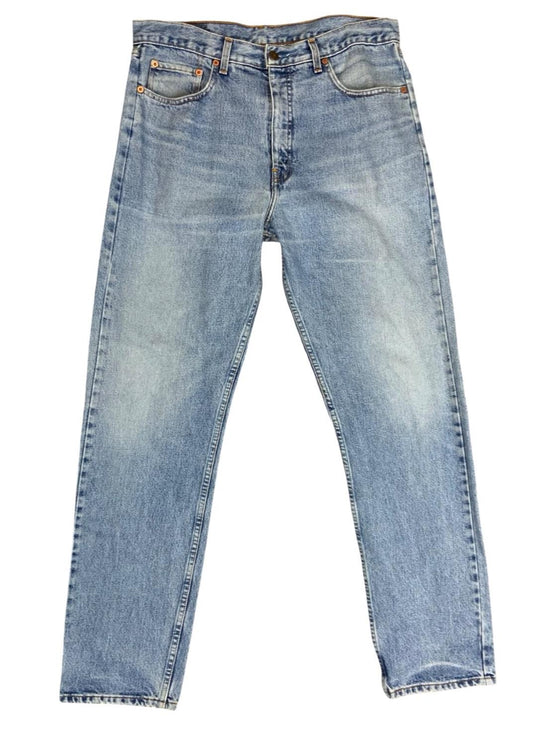 VTG LEVIS 1990s 615 ORANGE TAB LIGHT STONEWASH HEAVYWEIGHT JEANS 34W 33L